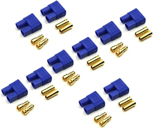 10 pares de conectores de batería EC3, enchufe banana de 0.138 in hembra macho bala conector RC ESC LIPO batería motor eléctrico avión Quadcopter