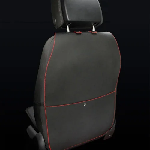 Miniatura 3 de HCMAX Paquete de 2 alfombrillas protectoras para respaldo de asiento de automóvil, impermeables, fáciles de limpiar, multifuncionales, bolsa de Beige