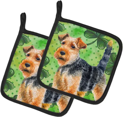 Miniatura 246 de Caroline's Treasures BB9655PTHD - Juego de soportes para ollas de cocina resistentes al calor, almohadillas calientes para horno, 7 1/2 x 7 1/2