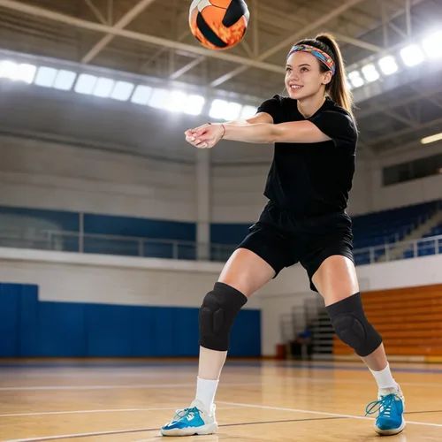 Miniatura 9 de Rodilleras para mujeres y hombres, rodilleras de baloncesto, voleibol, rodilleras para mujeres y hombres, rodilleras de lucha libre