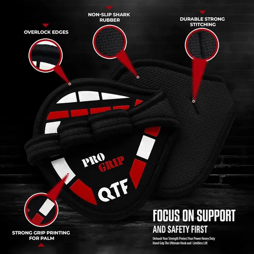 Miniatura 3 de QTF Almohadillas de neopreno para gimnasio, protectores de palma de gimnasio, reemplazo de guantes de entrenamiento para hombres y mujeres, Rosa