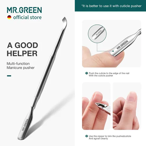 Miniatura 6 de MR.GREEN Tijeras para Cutículas y Manicura Tijeras de Cutículas y Recortadores Eliminador de Piel Muerta Cortadores de Acero Inoxidable Herramienta