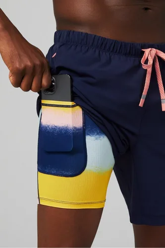 Miniatura 90 de Fabletics The One - Pantalón corto para hombre (forro), entrenamiento, natación, ligero, de secado rápido, bolsillo con cremallera, tejido elástico