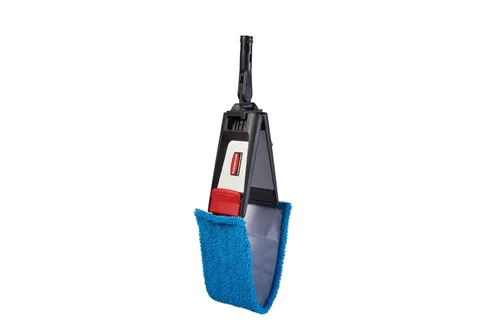 Miniatura 3 de Rubbermaid Commercial Products Almohadilla de microfibra plana adaptable de 18 pulgadas, azul, para limpiadores profesionales y limpieza ligera
