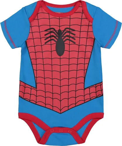 Miniatura 3 de Marvel Vengadores Hulk Capitán América Iron Man Spider Man Baby Cosplay Body y pantalones Conjunto de recién nacido a bebé