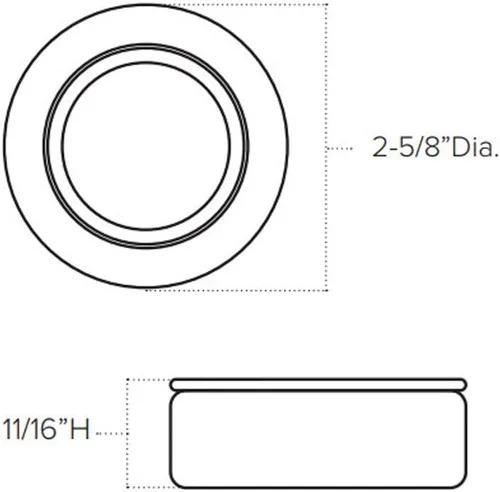Miniatura 4 de American Lighting Kit de tres discos LED regulables Omni con cable de alimentación de 6 pies, listado cULus, diámetro de 2-5/8 pulgadas Blanco