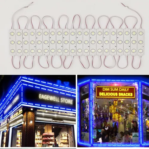 Miniatura 10 de Módulo LED, luces de repuesto para inflables, blancas, 10 piezas, 5 pies, 5730 SMD, 150 lúmenes por módulo LED, luz impermeable IP65 para cartel