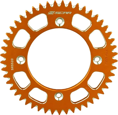 SCAR Piñón trasero de aleación de aluminio compatible con KTM 85 SX 85SX 04-26 HUSQVARNA GASGAS, naranja - 48 dientes