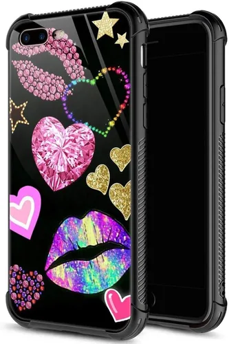 Miniatura 12 de ZHEGAILIAN Funda para iPhone 7/8 Plus, protección de grado militar, esquinas a prueba de golpes, funda antiarañazos para iPhone 7/8 Plus, girasol