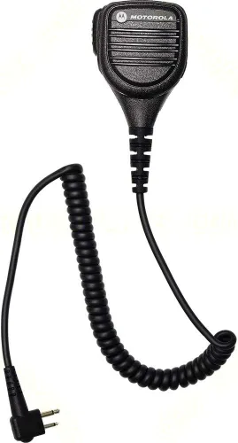 Miniatura 2 de Motorola Original OEM PMMN4013 PMMN4013A - Micrófono de altavoz remoto con conector de audio de 3,5 mm, cable enrollado y clip giratorio