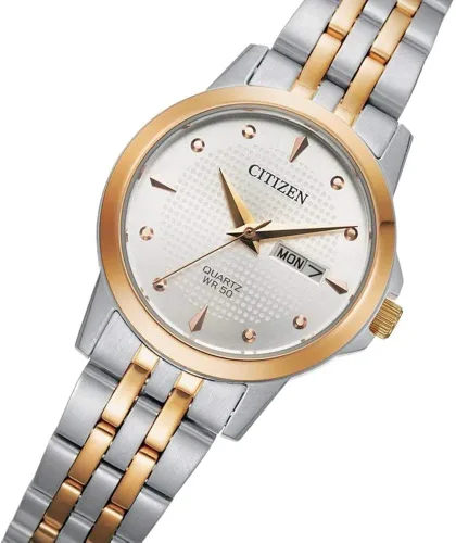 Miniatura 3 de Citizen cuarzo plata Dial dos tonos señoras reloj EQ0605-53A