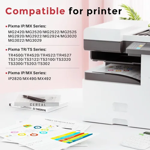 Miniatura 2 de Kuva PG 245XL 246XL - Cartucho de tinta de repuesto para Canon Ink 245 y 246 PG245 CL246 MX490 TR4520 MG2522 TR4500 TR4520 TS3322 TS3122 TS3320