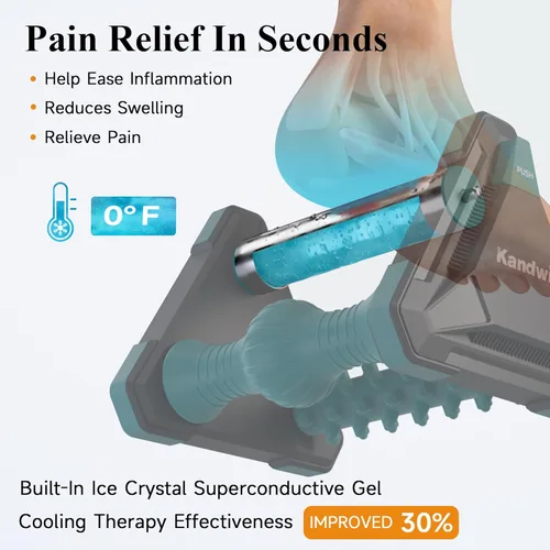 Miniatura 2 de Alivio de la fascitis plantar en segundos con hielo, masajeador de pies para circulación y alivio del dolor, herramientas de masaje de reflexología