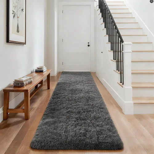 Miniatura 141 de Ophanie Alfombra Verde de Césped, Alfombras de Área para Dormitorio, Alfombra Shag Esponjosa de 4x6 pies, Suave Peluda Afelpada Linda para Niños 7