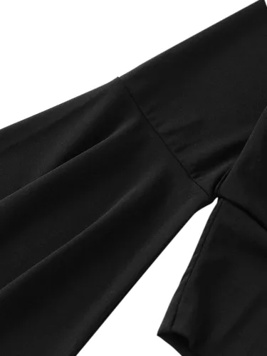 Miniatura 5 de Floerns - Blusa de manga larga acampanada envolvente con cuello en V para mujer