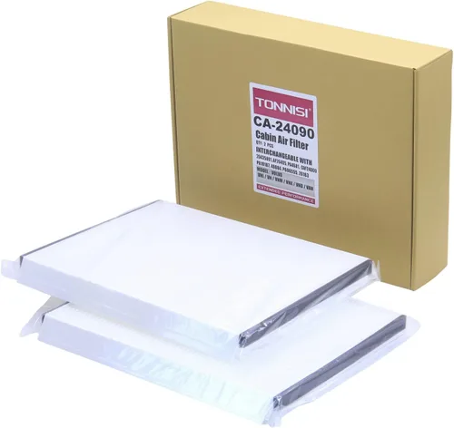 Miniatura 7 de Paquete de 2 filtros de aire de cabina TONNISI CA-24090 que reemplazan a 20435801, P606555, PA4681, AF26405, PA10187,49084 compatible con Volvo