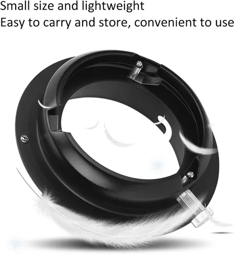 Miniatura 2 de Walfront Foto Studio Elinchrom Speedring a Bowens Mount convertidor adaptador anillo para Bowens Mount Flash Light Softbox