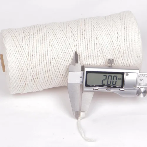 Miniatura 2 de Cuerda de algodón para carniceros de 656 pies, cuerda de cocina de 0.079 in, segura para alimentos para panaderos, carne y asado, envoltura