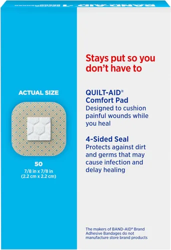 Miniatura 7 de BAND-AID Brand Sheer Spots - Vendajes adhesivos cuadrados pequeños transparentes, estériles, envueltos individualmente, discretos para primeros