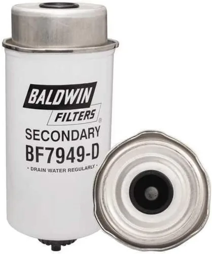 Baldwin BF7949-D - Filtro de combustible resistente, 7-21/32 x 3-1/2 x 7-21/32 pulgadas, color rojo