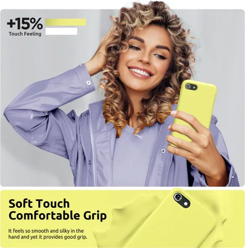 Miniatura 6 de Surphy - Carcasa de silicona compatible con iPhone SE 2020, iPhone 8, iPhone 7, funda de silicona líquida (con forro de microfibra) para iPhone 7