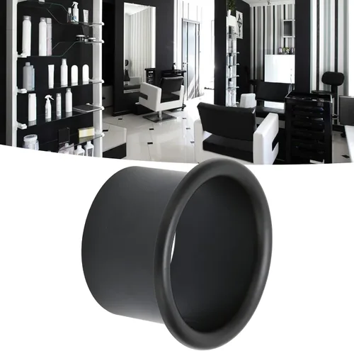 Miniatura 6 de Ymiko 3 1 4 soporte para secador de pelo pulgadas rizador 3 goma 4 insertos secador de pelo negro soplado metal encimera ojales anillos