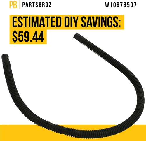 Miniatura 4 de PartsBroz W10878507 Manguera de llenado de entrada – Compatible con lavavajillas Whirlpool Kenmore KitchenAid Maytag – Reemplaza AP6026711 8531412