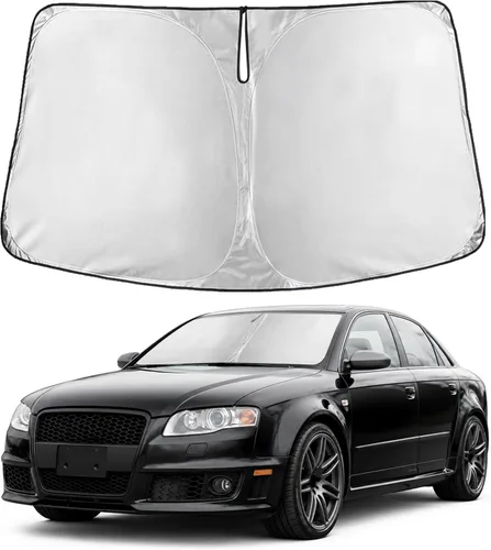 Miniatura 50 de Econour Parasol para parabrisas compatible con Honda Civic 2016-2021, protector de parasol plegable para ventana, bloquea los rayos UV y mantiene tu