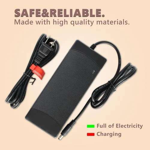 Miniatura 6 de Cargador de scooter eléctrico Ebike de 54.6 V 2 A para batería de litio de 48 V, 5 enchufes adaptadores, cargador de repuesto rápido compatible