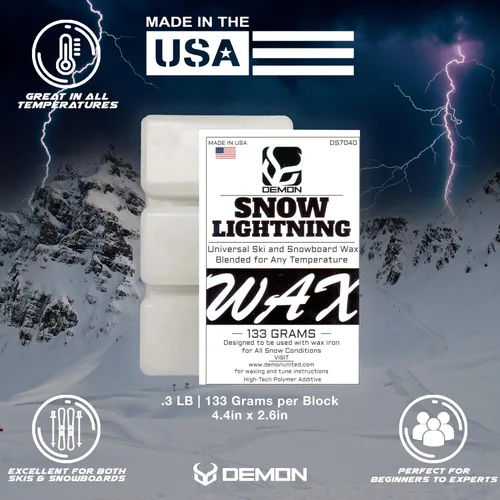 Miniatura 4 de DEMON UNITED USA Bronze Edition Kit de afinación de esquí y snowboard con cera para esquí y snowboard para todas las estaciones, hierro de cera