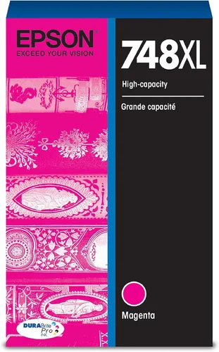 EPSON 748 DURABrite Pro Cartucho magenta de alta capacidad (T748XL320) funciona con WorkForce WF-6530, 6590, 8590, 6090, 8090