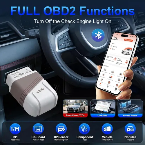 Miniatura 3 de Carpiano OBD2 escáner Bluetooth, herramienta de diagnóstico de todo sistema asistida por IA para iOS y Android, herramienta de diagnóstico