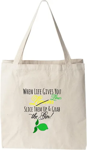 Moonlight Makers 100% Cotton Canvas, Natural Tote Bag, Full-Color Tote, Funny Design - Beverage