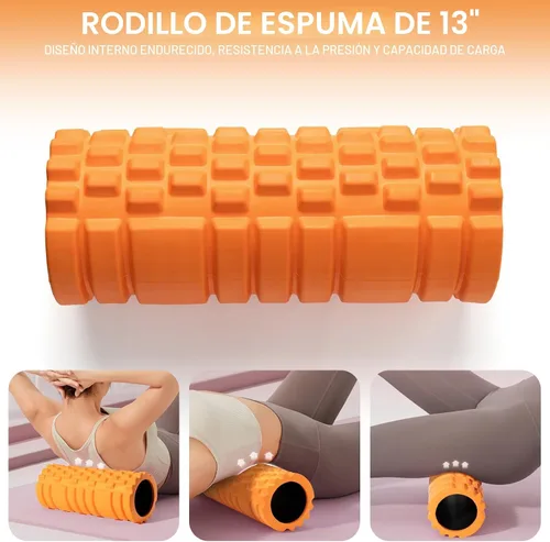 Miniatura 4 de Krightlink Rodillo de espuma de alta densidad patentado de 13 pulgadas para masaje muscular de tejido profundo, masaje muscular y liberación