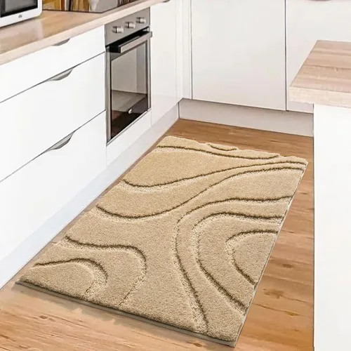 Miniatura 2 de DEXDE Alfombras de Baño, Alfombra de Baño de Microfibra Afelpada Suave, Alfombras de Baño Antideslizantes para Piso de Baño, Lavables a Máquina