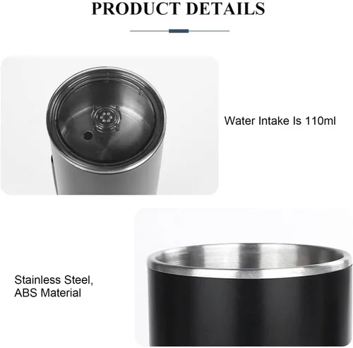 Miniatura 8 de ZJchao Cafetera portátil, 2 en 1, máquina de café universal totalmente automática, cafetera de café con cable de carga tipo C para oficina, camping