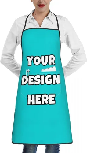 Miniatura 42 de Delantal personalizado con logotipo de imagen, nombre de texto, delantales de cocina personalizados para chef para hombres y mujeres