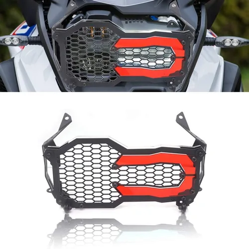Protector de faro delantero de motocicleta, cubierta de parrilla para BMW R1250GS R1200GS R 1250 GS Adventure R 1200 GS ADV/LC acrílico lámpara