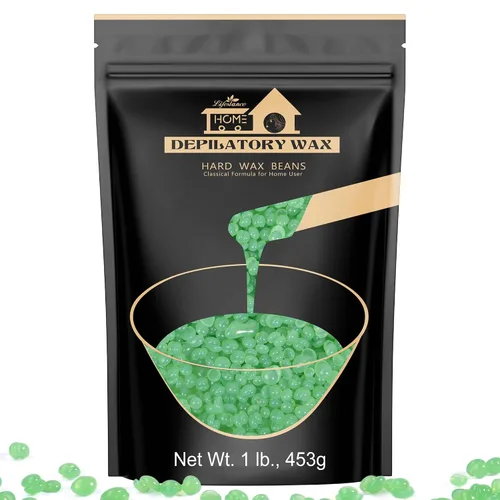 Miniatura 16 de 1 libra de granos de cera dura, kit de cera en perlas de Lifestance para depilación de cera dura para cabello fino y delgado, piel sensible, perlas