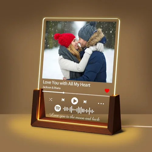 Miniatura 9 de Regalos de cumpleaños personalizados para el día del padre, para papá, de hija, hijo, esposa, marco de fotos con placa acrílica personalizada