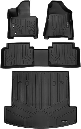 Miniatura 21 de SMARTLINER Tapete de carga para maletero de ajuste personalizado para todo tipo de clima, compatible con Hyundai Santa Fe 2019-2020