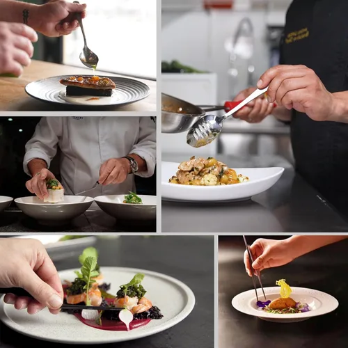 Miniatura 8 de Juego de herramientas de chapado Juego de herramientas de chapado de chef profesional de 11 piezas Utensilios de cocina Arte de cocina Negro