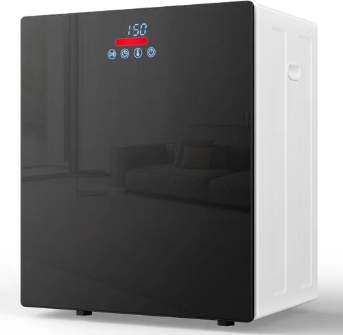 Miniatura 9 de EUHOMY Secadora de ropa portátil de 1.5 pies cúbicos, secadora compacta de 850 W con manguera de escape, acabado espejo, panel táctil LCD, 4 modos