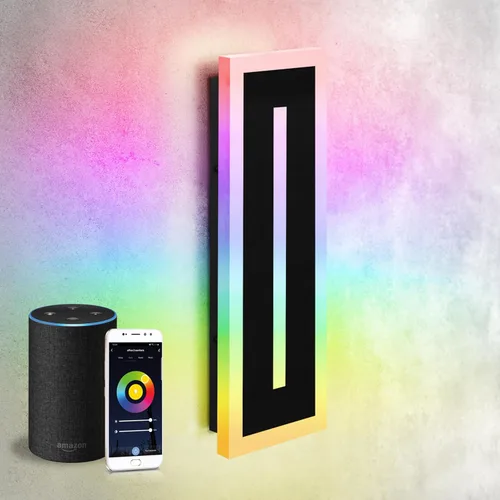 Miniatura 44 de ASD Lámpara LED de montaje en pared de 18 pulgadas de largo, aplique lineal para exteriores e interiores 3CCT, regulable, impermeable