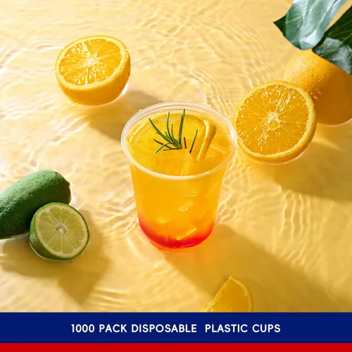 Miniatura 4 de JOLLY CHEF Paquete de 390 vasos de plástico transparente de 12 onzas, vasos desechables para café helado, batido, bebidas frías