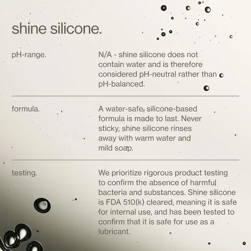 Miniatura 6 de Maude Shine Lubricante personal de silicona – Lubricante de silicona de larga duración, no pegajoso, hipoalergénico + lubricante personal sin