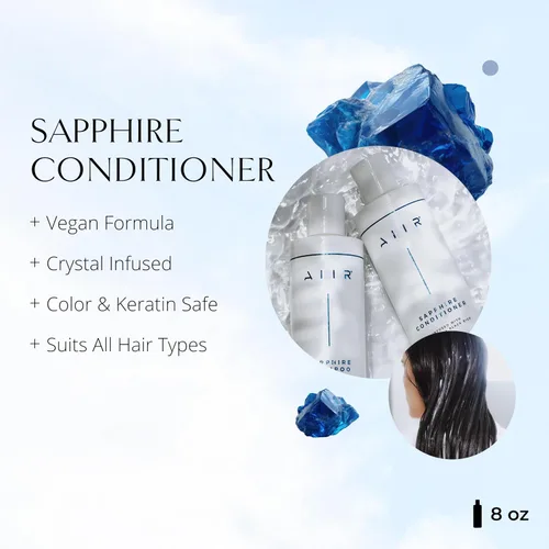 Miniatura 2 de AIIR Acondicionador de zafiro: añade brillo y suavidad, los aminoácidos repara y fortalece el cabello dañado, hidrata e hidrata el cabello seco