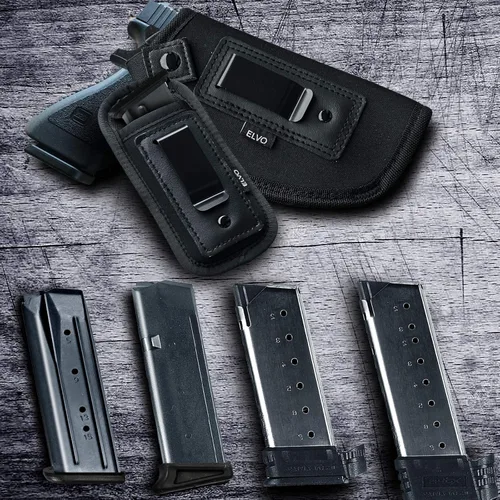 Miniatura 4 de Paquete de 2 fundas universales IWB para pistola para porte oculto, fundas para pistolas dentro de la cintura, se adapta a todas las armas de fuego