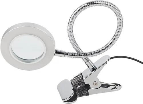 Miniatura 6 de Lámpara de escritorio con abrazadera, lupa de 2.5X con luz y abrazadera, lámpara de escritorio LED de cuello de cisne flexible de 360°, lámpara
