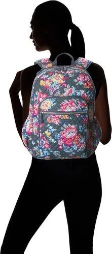 Miniatura 8 de Vera Bradley - Mochila Campus de algodón para mujer, ramilletes bonitos